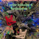 ASL I Love You Christmas ornament set by Chic Layered Studio